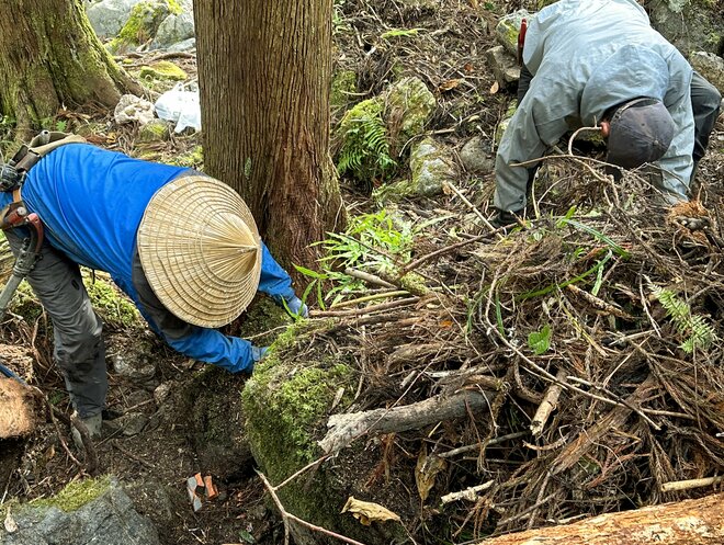 ＜手間暇を惜しまない＞森を整える「循環型工法」での道＆土留め作り【ユーコンカワイのシン・サウナ村建設記 vol.7】の画像003